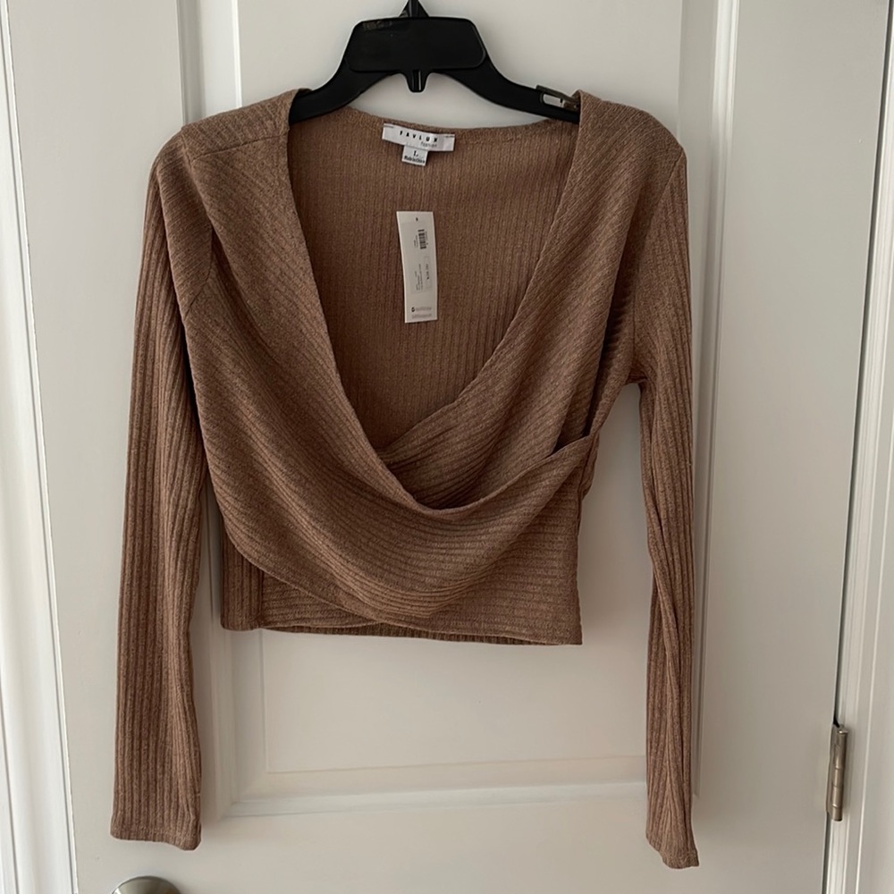 Brown sweater top